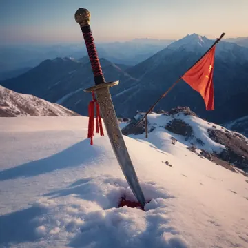 Cover of the album “Wind and Snow in the Jianghu” (AI-generated artwork)